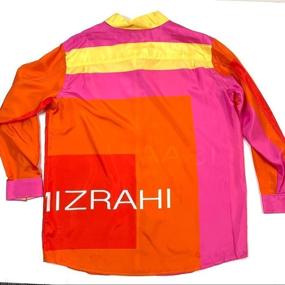 Isaac Mizrahi 20th Anniversary Collection Silk Blouse - Picture 10 of 12